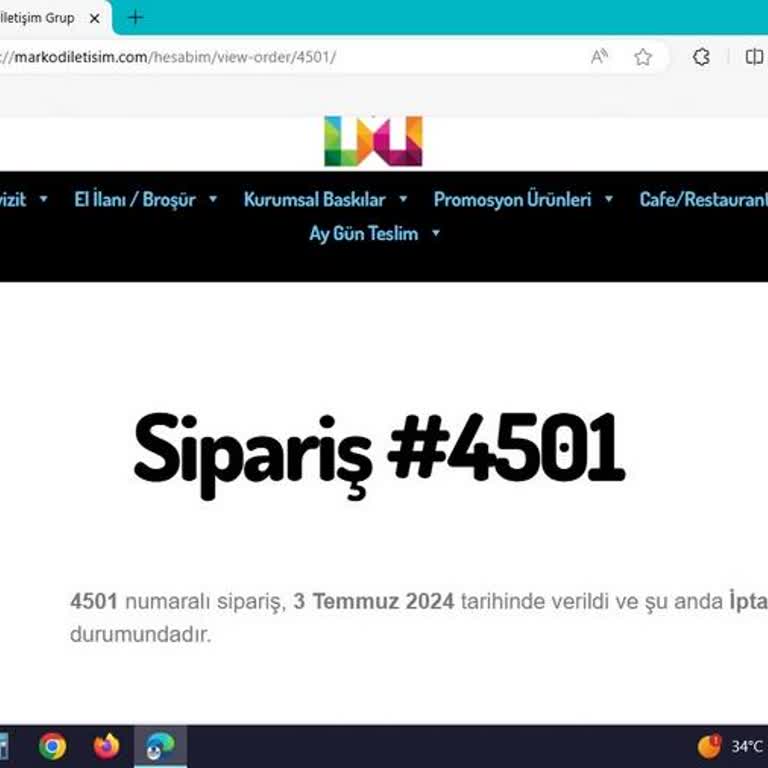 Markod İletişim İptal Edilen Siparişin Ücretini Geri Ödemiyor.