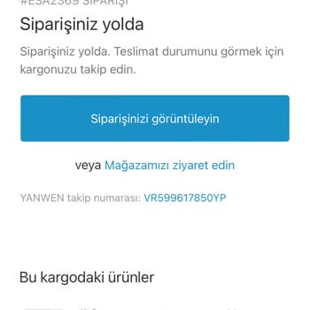 Adrese Gönderilmeyen Treesao Siparişi Pişmanlık