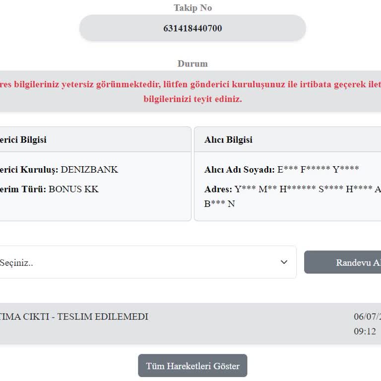 Kuryenet Kredi Kartımı Getirmiyor