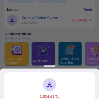 MoneyPay Para Alıyor Ve Yatırımı Göstermiyor