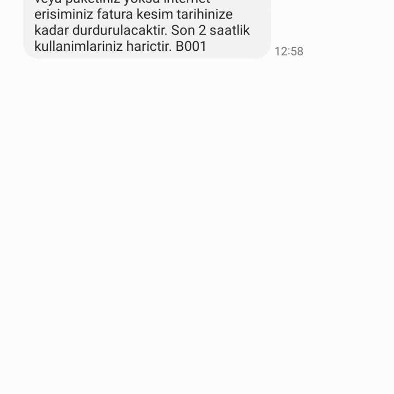 Türk Telekom Mobil İnternet Paketi Sorunu