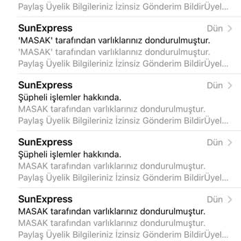 I Received a Suspicious SunExpress Email Claiming My Binance Account Was Blocked by MASAK