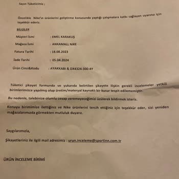 Nike Rückgabe verweigert trotz gültiger Verbraucherrechte