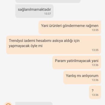 Trendyol Hesabımı Askıya Aldı