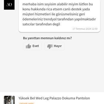 Trendyol Hesabımı Askıya Aldı