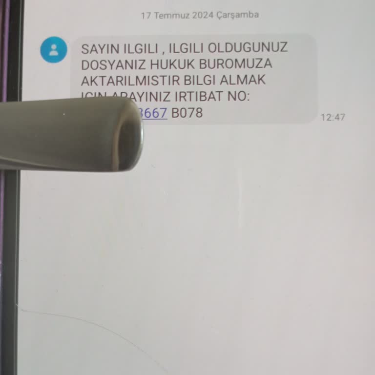 CHN MUHENDS (SMS) Yanlış Suçlama Ve Hukuk Bürosu Tehdidi