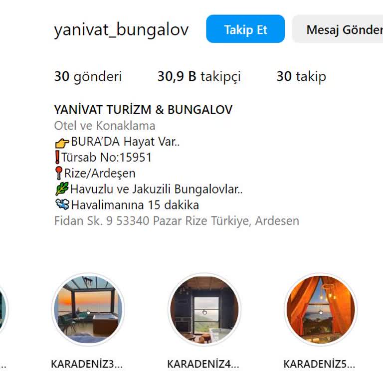 TÜRSAB Yanıltıcı Bungalov Hizmeti Ve Kapanmayan Sayfalar