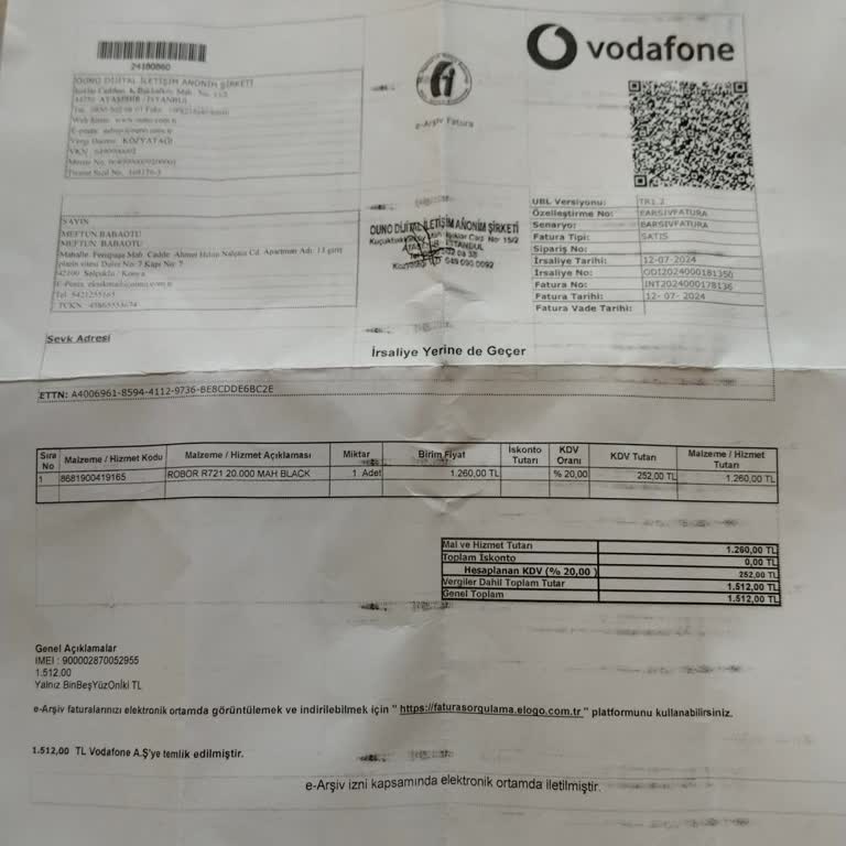 Robor Kutu İçeriği Eksik Ürün