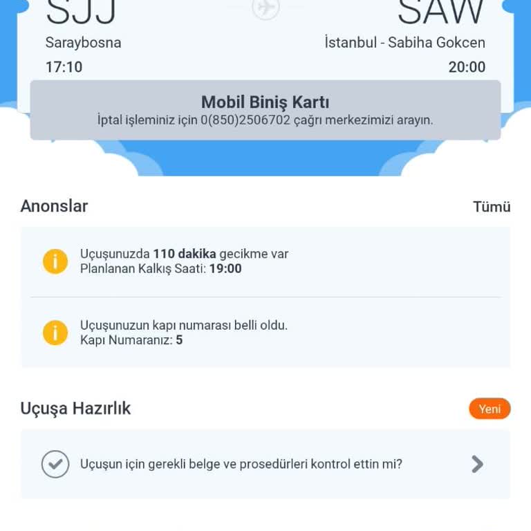 Pegasus Uygulamasında Rötar İptal Bilgisi Paylaşmadı.