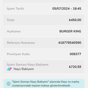 Nays Hediye Para Tutarını Eksik Yatırıyor