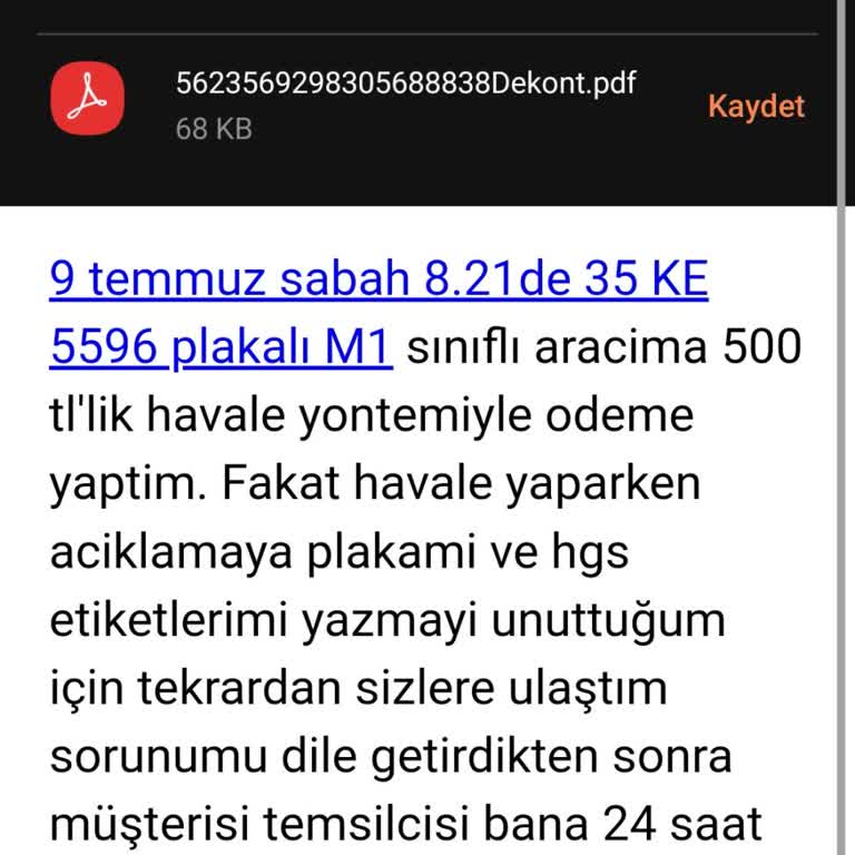 HGS Ücretim Sistemde Görünmüyor