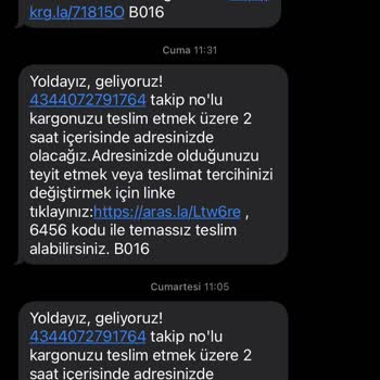 Aras Kargo Kargomu İade Etti