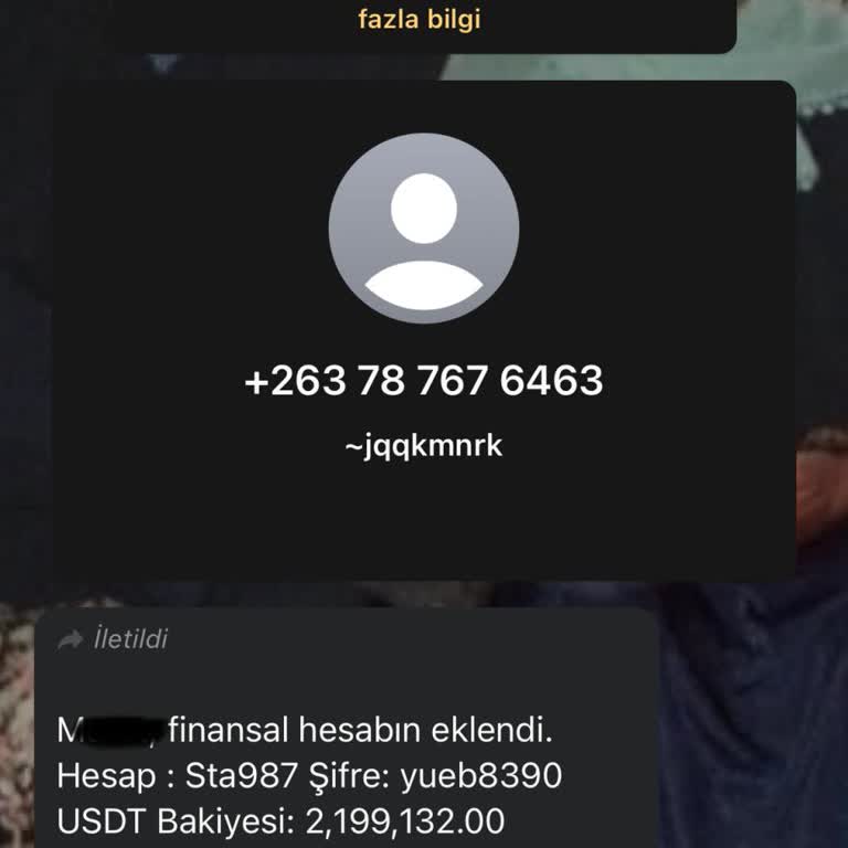 WhatsApp'dan Gelen Mesaj