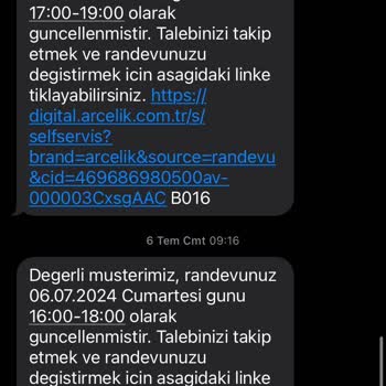 Arçelik Dishwasher Service No-Show - Frustration and Complaints