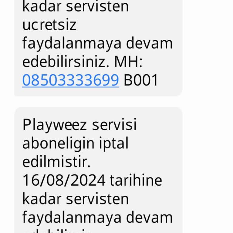 3699 Playweez Para İadesi