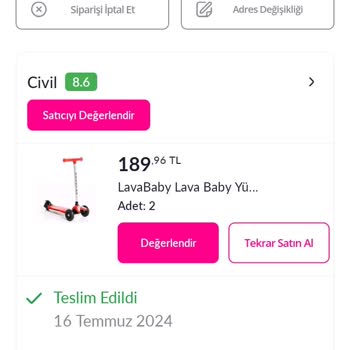 Pazarama Ve Civil Aldığım Üründen Başka Ürün Gönderdi