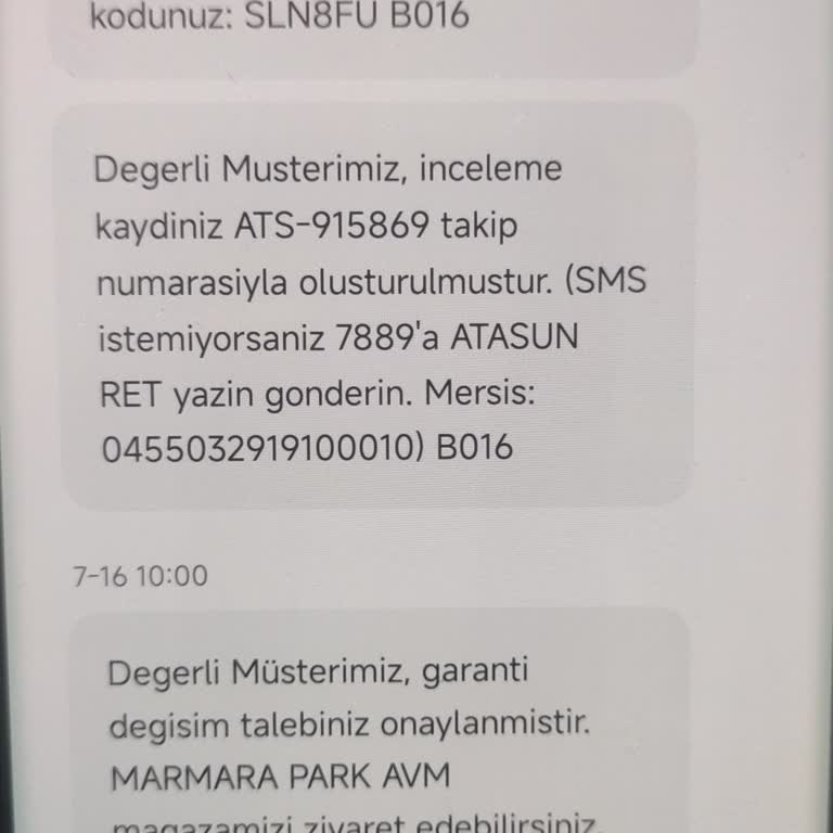 Atasun Optik Garanti Süreci Ve Müşteri İlişkileri Sorunu