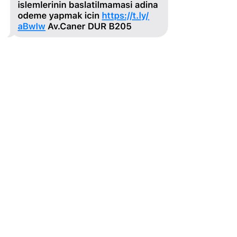 HGS Borcu Adında Sahte Mesaj