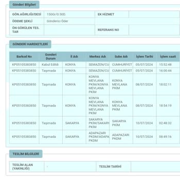 PTT Kargo Adapazarı Pkdm Çok Kötü Bir Yer