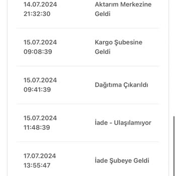 Bir Günde Kargo Firması Hayal Kırıklığı