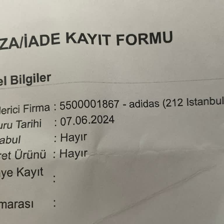 Adidas Ürün İade İnceleme Süresi Uzunluğu Hk