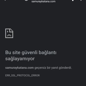 Samuray Katana Site Kayboldu Ve Marka Yerinde Yok