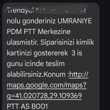 PTT Kargo Ümraniye Atakent Kargomu İki Gün Üst Üste Teslim Etmedi