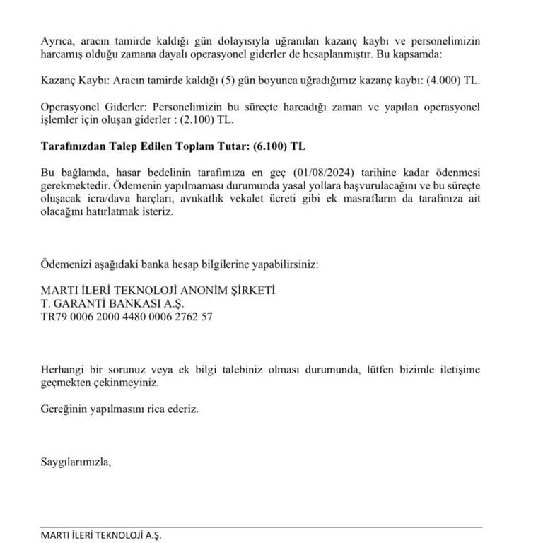 Martı'nın Haksız Talepleri Ve Hukuka Aykırı İşlemleri