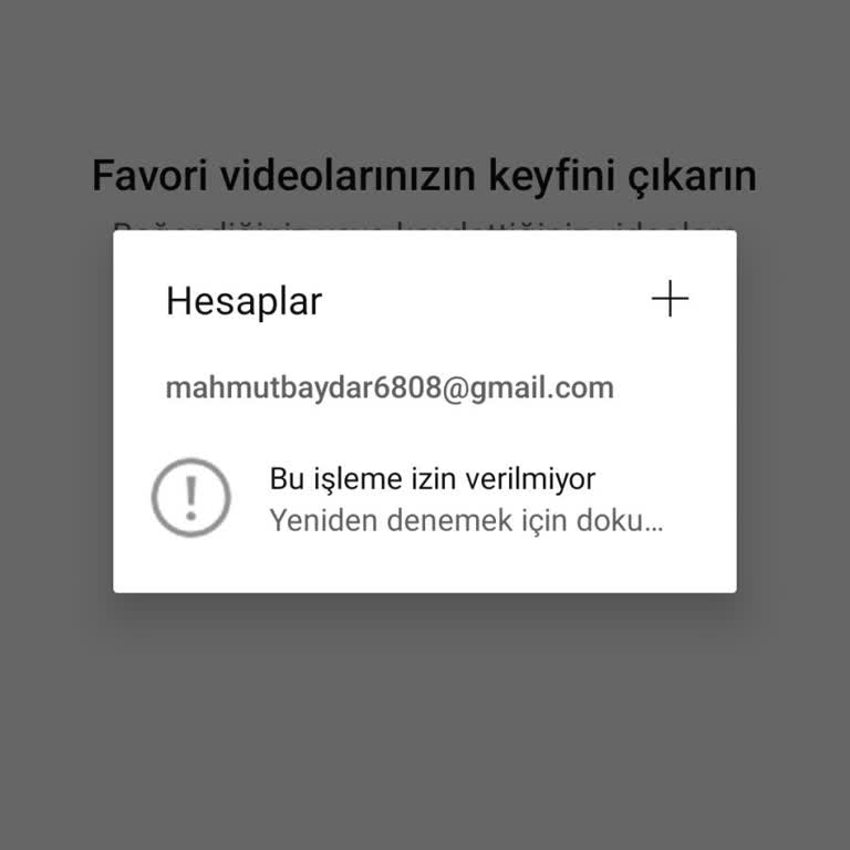 Youtube.com Hata Veriyor Giremiyorum