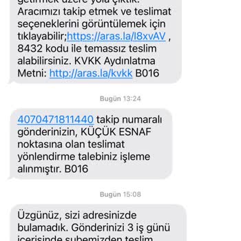 Aras Kargo Teslimat Sorunu Sistemsel Problemler