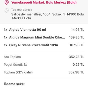 Trendyol Market- Sipariş İptali