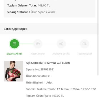 Çiçek Sepeti Siparişimi Zamanında Teslim Etmedi -Çözümsüz