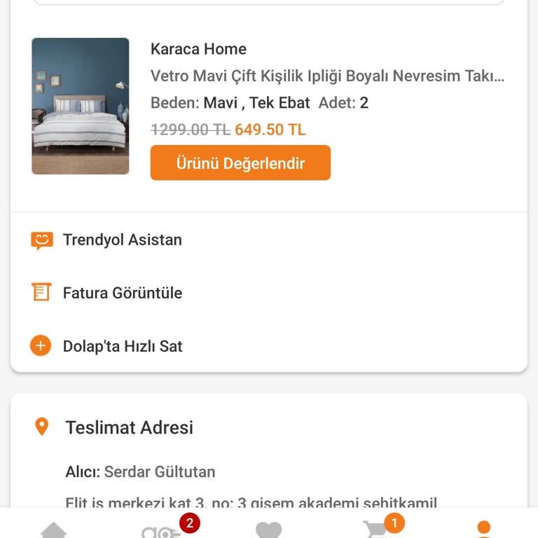 Karaca Home Karaca Tekstil Ürünleri Çok Vasat