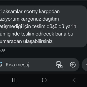 Scotty Kargo Siparişi Teslim Edildi Gösterdi Fakat Teslim Etmedi