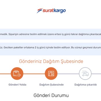 Sürat Kargo Kargonuzu Getiremem Eleman Ve Aracım Yok Diyor.