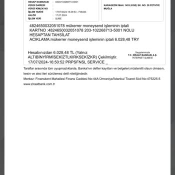 Ziraat Bankası Hesabımdan Para Çekme