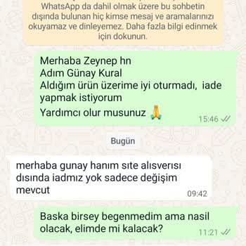 Saklı Butik İade Kabul Edilmemesi
