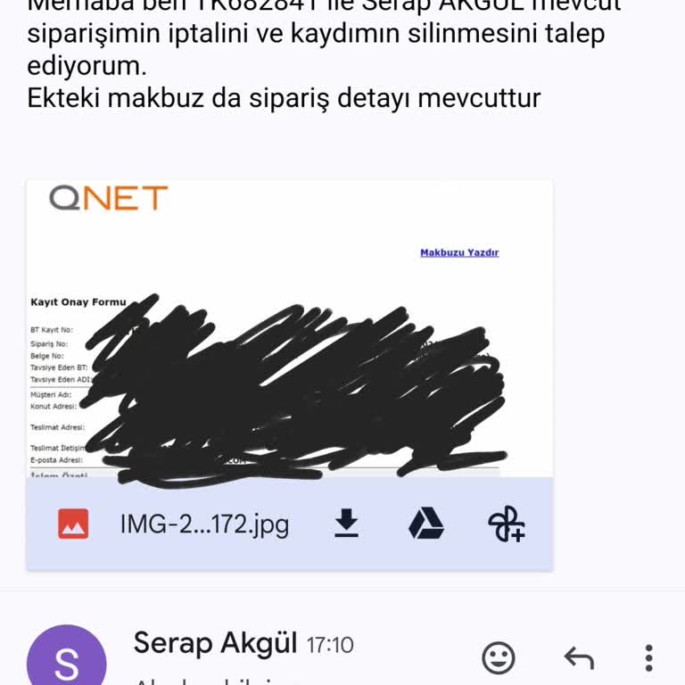 Qnet Sipariş Ve Üyelik İptali
