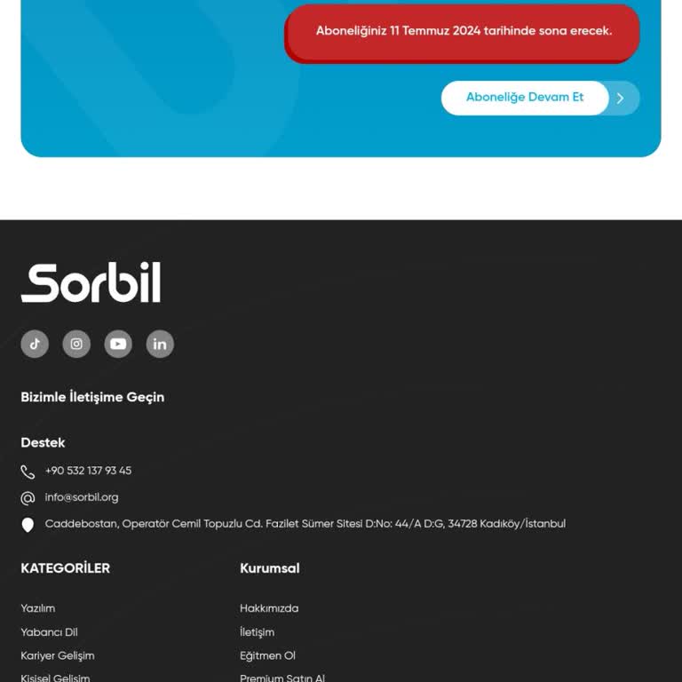 Sorbil Üyeliğimi İptal Etmiyor