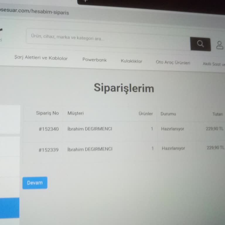 Cepsesuar Sipariş Teslim Edilmedi Ve Para İadesi Yapılmadı