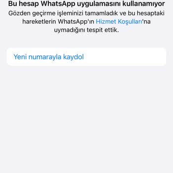 WhatsApp Şikayet Bildirimi