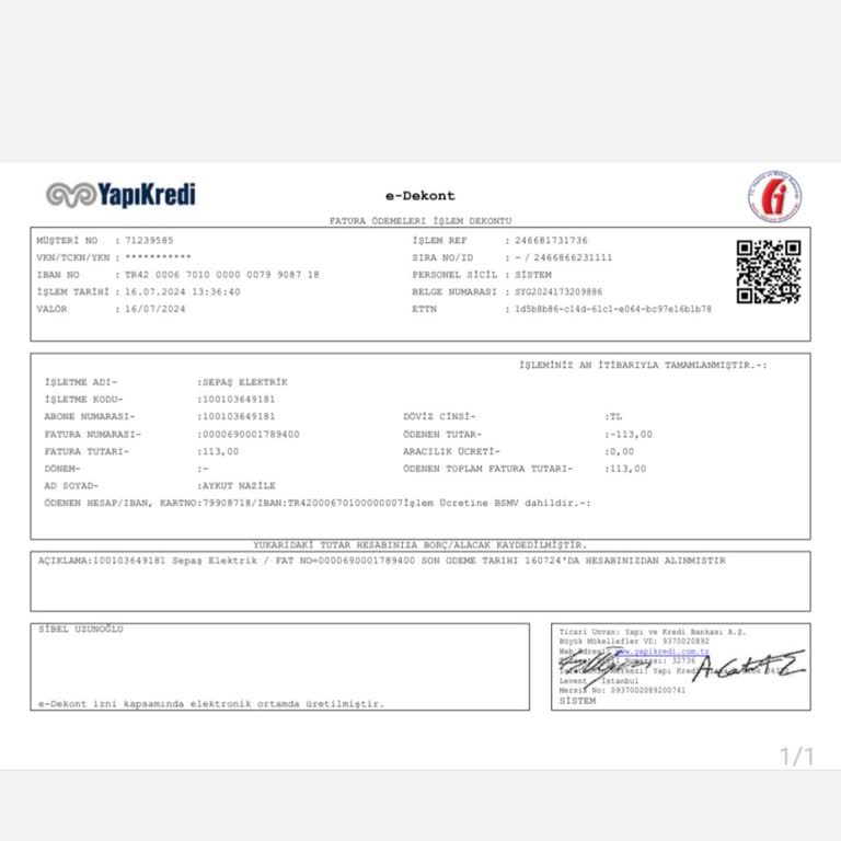 Sepaş Enerji Yanlış Elektrik Ödemesi