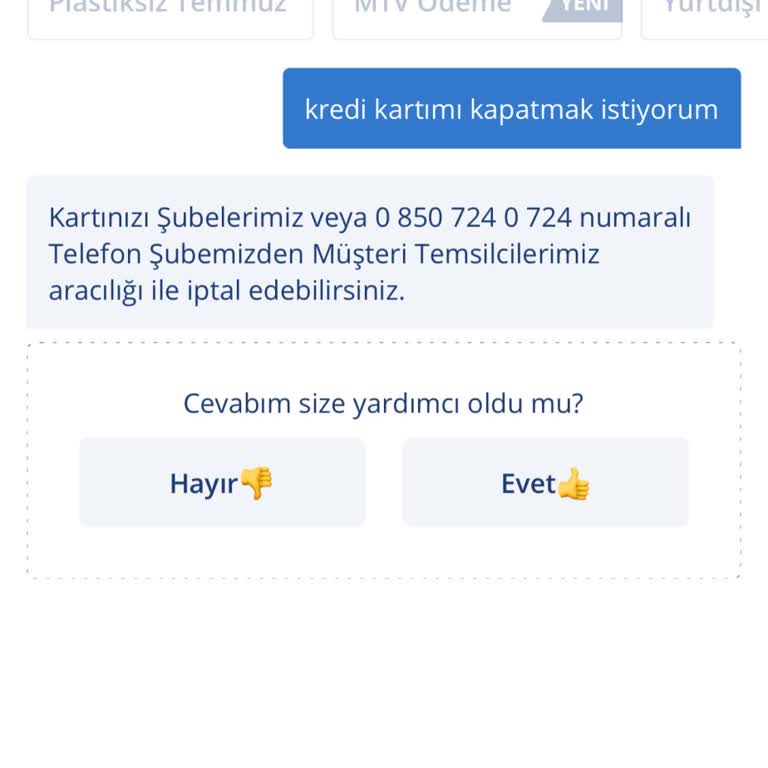 İş Bankası Kredi Kartını Kapatamamak