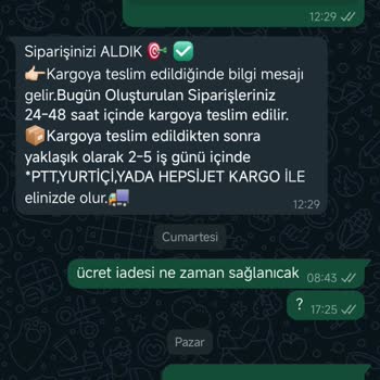 Erkekgiyim38.com Sipariş İadesi Ve İletişim Sorunları