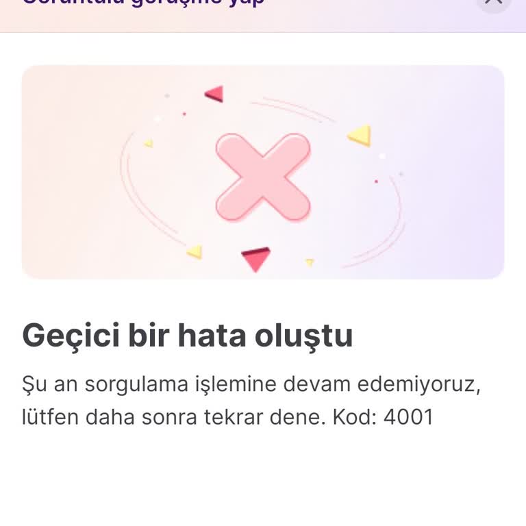Hepsifinans Kredili Ürün Alamıyorum 4001 Hata Kodu