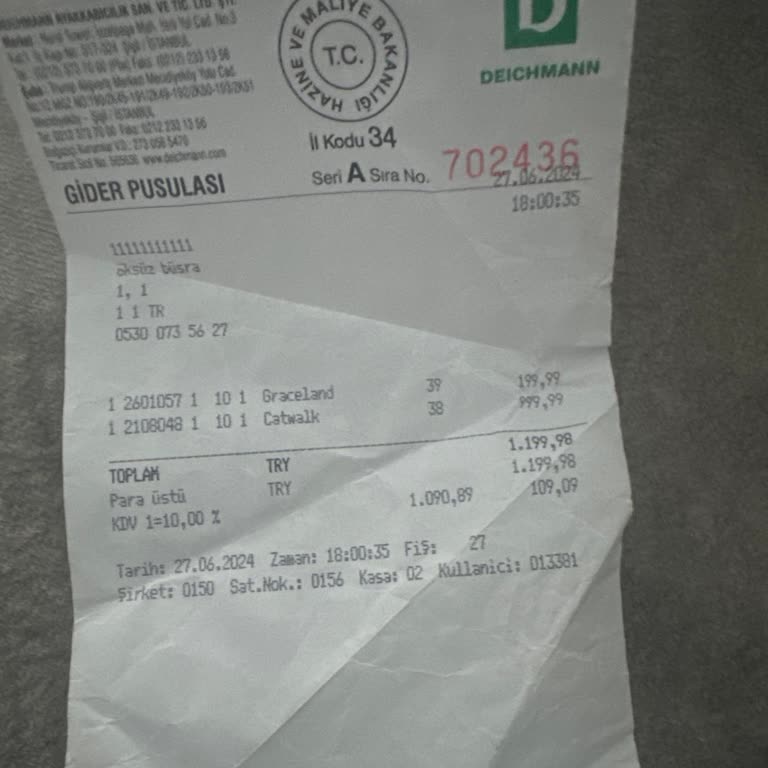 Deichmann Bir Aydır Almadığım Ürünün Parasını İade Etmiyor