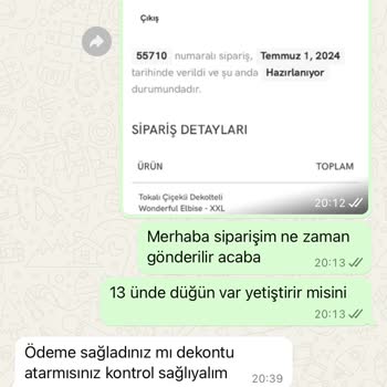 Maliav Butik (instagram: maliavdesign) Online Alışverişte Karşılaşılan Sorun Ve İade Talebi