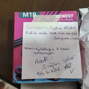 Trendyol'dan Almış Olduğum M19 Bluetooth Kulaklık Arızalı Çıktı