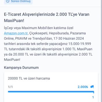 İş Bankası Eksik MaxiPuan Sorunu.