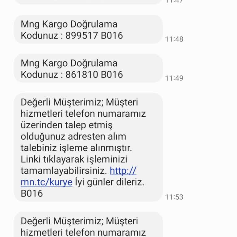MNG Kurye Eve Gelmemesi